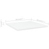 Panneaux de bibliothèque 4 pcs blanc bois d’ingénierie 