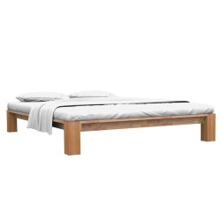 Cadre de lit sans matelas bois de chêne massif 160x200 cm 