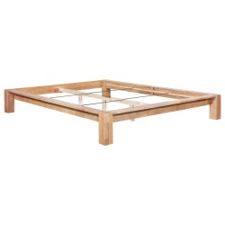 Cadre de lit sans matelas bois de chêne massif 160x200 cm 
