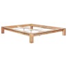 Cadre de lit sans matelas bois de chêne massif 160x200 cm 