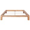 Cadre de lit sans matelas bois de chêne massif 160x200 cm 