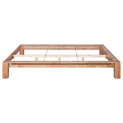 Cadre de lit sans matelas bois de chêne massif 160x200 cm 