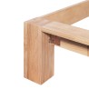 Cadre de lit sans matelas bois de chêne massif 160x200 cm 