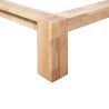 Cadre de lit sans matelas bois de chêne massif 160x200 cm 