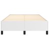 Cadre de lit sans matelas blanc 120x190 cm similicuir 