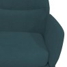 Chaise de relaxation Bleu Velours 