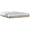 Cadre de lit sans matelas chêne sonoma 200x200 cm 