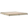 Cadre de lit sans matelas chêne sonoma 200x200 cm 