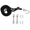 Sangles de toit bimini 2 pcs Tissu et acier inoxydable 