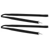 Sangles de toit bimini 2 pcs Tissu et acier inoxydable 