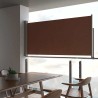 Auvent latéral rétractable de patio 120x300 cm Marron 