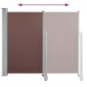 Auvent latéral rétractable de patio 120x300 cm Marron 