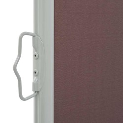 Auvent latéral rétractable de patio 120x300 cm Marron 