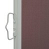 Auvent latéral rétractable de patio 120x300 cm Marron 