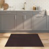 Tapis rectangulaire marron foncé 100x100 cm bambou 