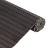 Tapis rectangulaire marron foncé 100x100 cm bambou 