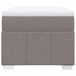 Sommier à lattes de lit avec matelas Taupe 90x190 cm Tissu 