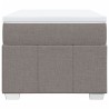 Sommier à lattes de lit avec matelas Taupe 90x190 cm Tissu 