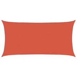 Voile d'ombrage 160 g/m² Terre cuite 2x4 m PEHD 