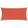 Voile d'ombrage 160 g/m² Terre cuite 2x4 m PEHD 