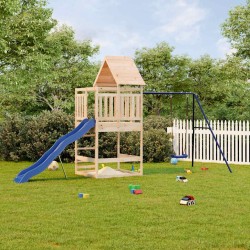 Aire de jeux d'extérieur bois de pin massif 