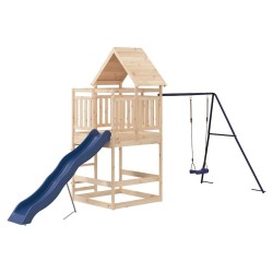 Aire de jeux d'extérieur bois de pin massif 