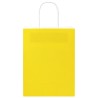 Sacs en papier 50 pcs avec poignées jaune 21x11x28 cm 