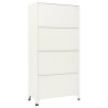 Armoire à casiers Gris et bleu 90x40x180 cm Acier 