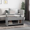 Table basse sonoma gris 102x50x52,5 cm bois d'ingénierie 