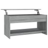 Table basse sonoma gris 102x50x52,5 cm bois d'ingénierie 