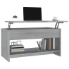 Table basse sonoma gris 102x50x52,5 cm bois d'ingénierie 