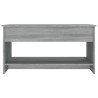 Table basse sonoma gris 102x50x52,5 cm bois d'ingénierie 