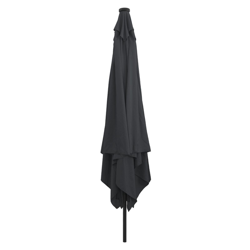 Parasol carré de jardinavec lumières LED 295x245 cm en anthracite 