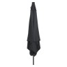 Parasol carré de jardinavec lumières LED 295x245 cm en anthracite 