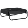 Lit surélevé pour chien anthracite tissu Oxford et acier 