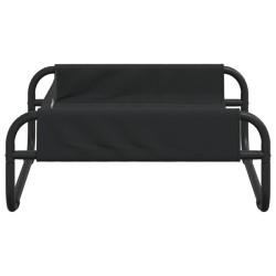 Lit surélevé pour chien anthracite tissu Oxford et acier 