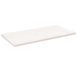 Dessus de table blanc 110x60x2,5 cm bois de pin massif 