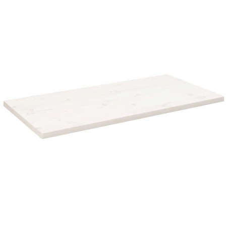 Dessus de table blanc 110x60x2,5 cm bois de pin massif 