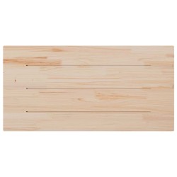 Dessus de table blanc 110x60x2,5 cm bois de pin massif 