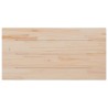Dessus de table blanc 110x60x2,5 cm bois de pin massif 
