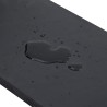 Bordure en caoutchouc de chasse-neige noir 150x15x1 cm 