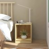 Table de chevet 35,5x33,5x41,5 cm bois de pin massif 