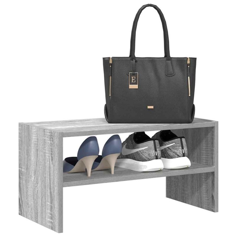 Étagère à chaussures empilable sonoma gris 60x30x30,5 cm 