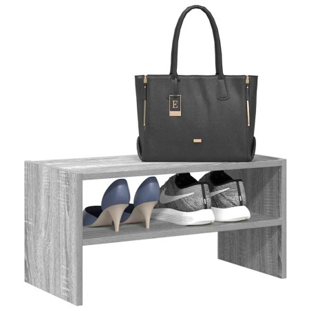 Étagère à chaussures empilable sonoma gris 60x30x30,5 cm 