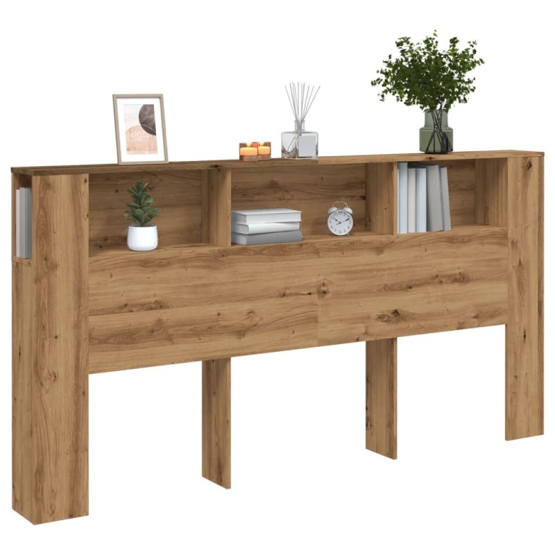 Armoire de tête de lit chêne artisanal 200x18,5x102,5 cm Armoire de tête de lit chêne artisanal 200x18,5x102,5 cm