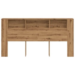 Armoire de tête de lit chêne artisanal 200x18,5x102,5 cm 