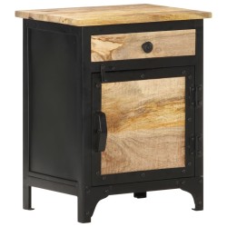 Table de chevet 40x30x50 cm Bois de manguier massif 