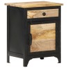 Table de chevet 40x30x50 cm Bois de manguier massif 