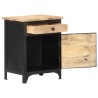 Table de chevet 40x30x50 cm Bois de manguier massif 