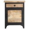 Table de chevet 40x30x50 cm Bois de manguier massif 